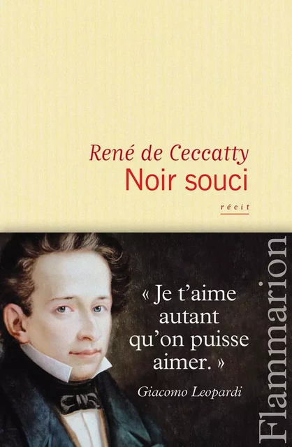 Noir souci - René De Ceccatty - Flammarion