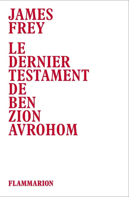 Le dernier testament de Ben Zion Avrohom - James Frey - Flammarion