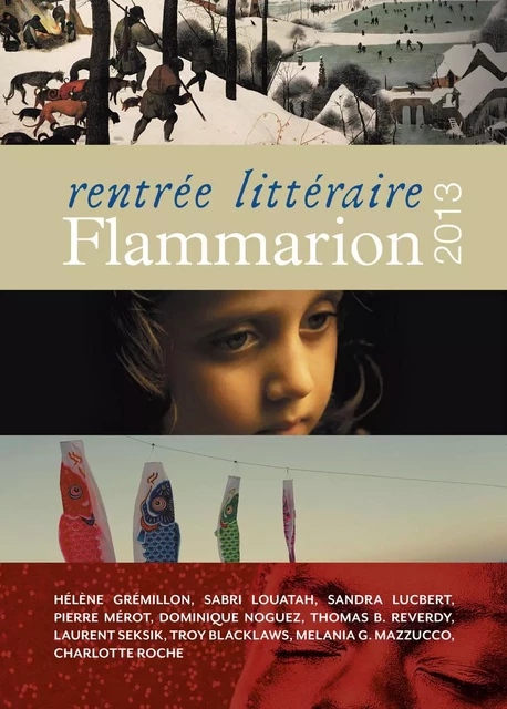 Rentrée littéraire Flammarion 2013 -  Anonyme - Flammarion