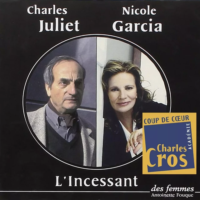 L'Incessant - Charles Juliet - Des femmes-Antoinette Fouque