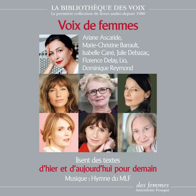 Voix de femmes d'hier et d'aujourd'hui pour demain -  Collectif - Des femmes-Antoinette Fouque