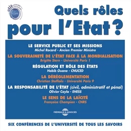 Quels rôles pour l'État ?