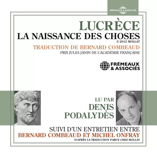 La Naissance des choses -  Lucrèce - Frémeaux & Associés