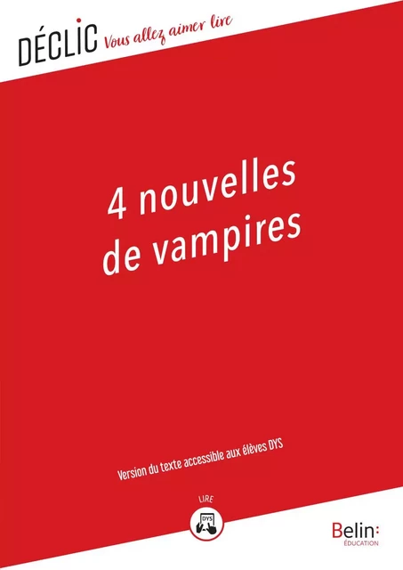 4 nouvelles de vampires - DYS -  Anthologie - Humensis