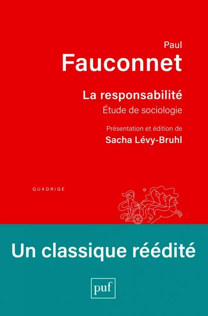 La responsabilité - Paul Fauconnet, Sacha Lévy-Bruhl - Humensis