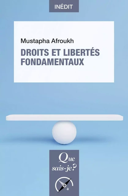 Droits et libertés fondamentaux - Mustapha Afroukh - Humensis