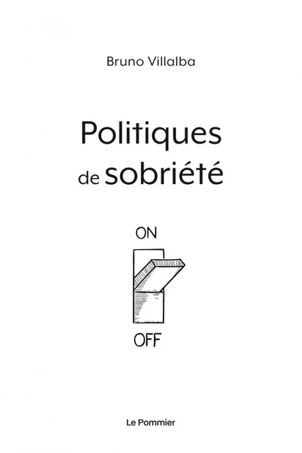 Politiques de sobriété - Bruno Villalba - Humensis