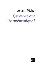 Qu’est-ce que l’herméneutique ?