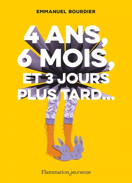 4 ans, 6 mois, et 3 jours plus tard... - Emmanuel Bourdier - Flammarion jeunesse