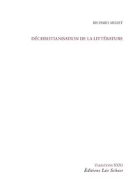 Déchristianisation de la littérature