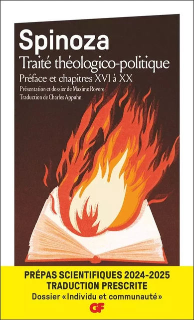 Traité théologico-politique - Prépas scientifiques 2025 -  Spinoza - Flammarion