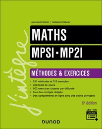 Maths MPSI-MP2I - Méthodes et Exercices - 6e éd.