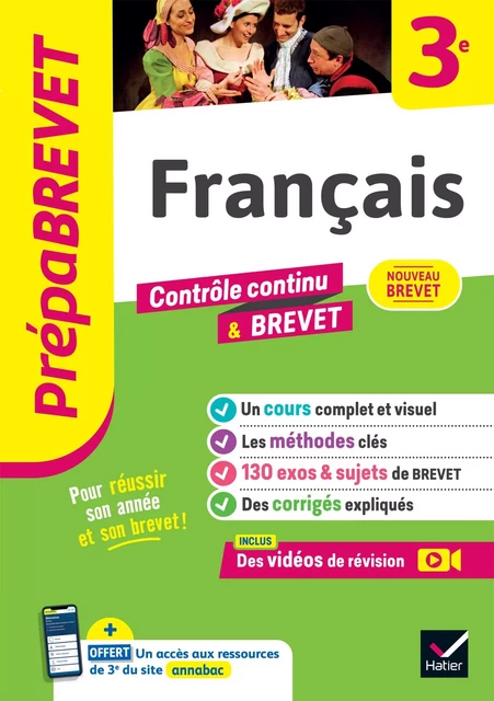 Prépabrevet - Français 3e - Brevet 2025 - Christine Formond, Louise Taquechel - Hatier