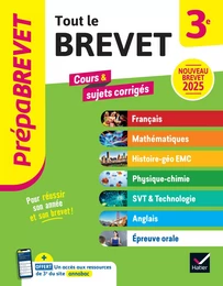 Prépabrevet - Tout le brevet 2025 - 3e (toutes les matières)