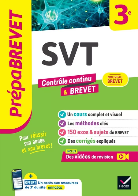 Prépabrevet - SVT 3e - Brevet 2025 - Fabien Madoz-Bonnot - Hatier