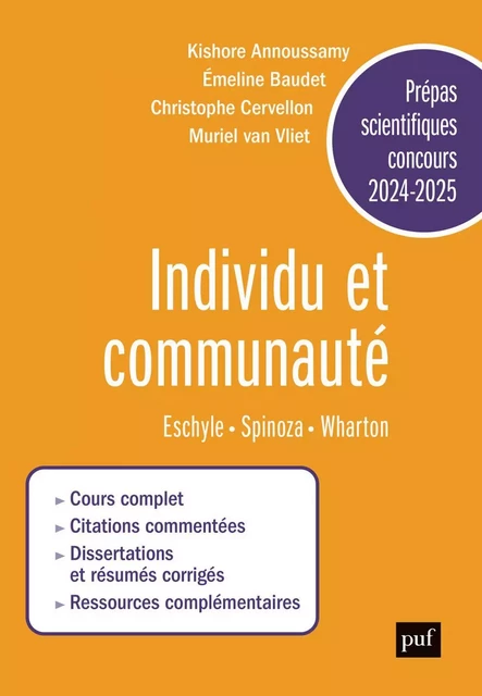 Prépas scientifiques 2024-2025 - Epreuve français-philosophie - Christophe Cervellon, Muriel Van Vliet, Kishore Annoussamy - Humensis