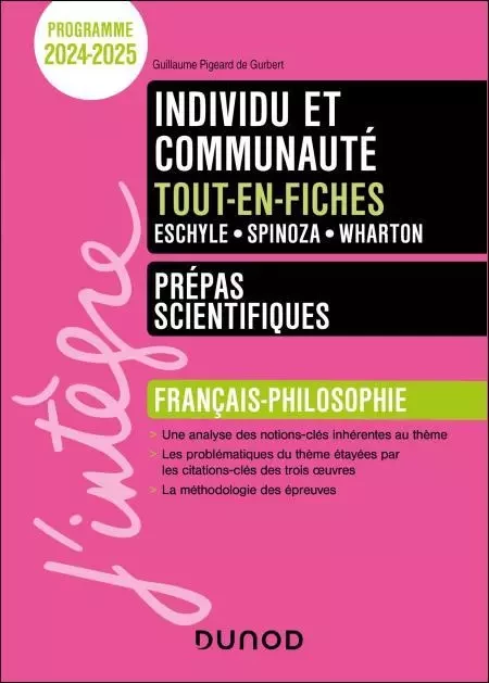 Thème Français-philosophie -Tout-en-fiches - Prépas scientifiques - Programme 2024-2025 - Guillaume Pigeard De Gurbert - Dunod