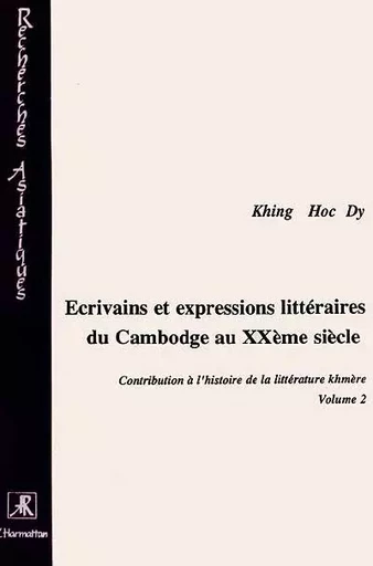 Contribution à l'histoire de la littérature khmère -  - Editions L'Harmattan