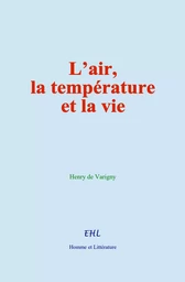 L’air, la température et la vie