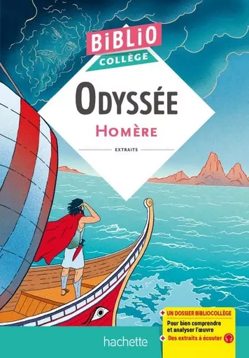 BiblioCollège Odyssée (Homère) -  Homère, Sylvie Beauthier - Hachette Éducation