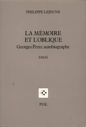 La Mémoire et l'Oblique