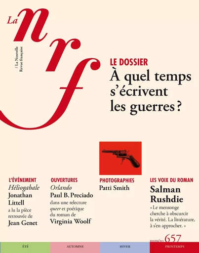 La Nouvelle Revue Française N° 657 (Printemps 2024) -  Collectifs - Editions Gallimard - Revues NRF