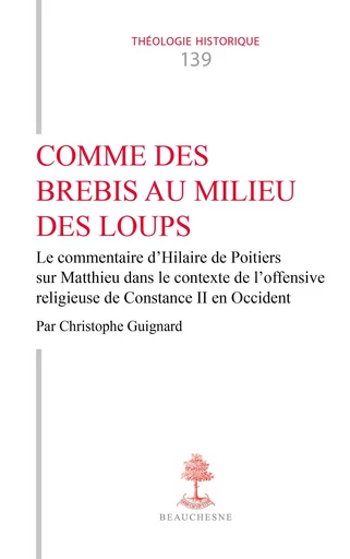 Comme des brebis au milieu des loups - Christophe Guignard - Editions du Cerf