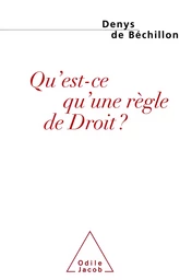 Qu'est-ce qu'une règle de Droit ?