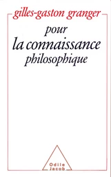 Pour la connaissance philosophique