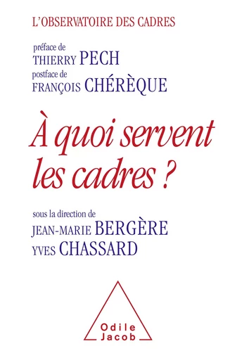 À quoi servent les cadres ? -  Observatoire des cadres - Odile Jacob