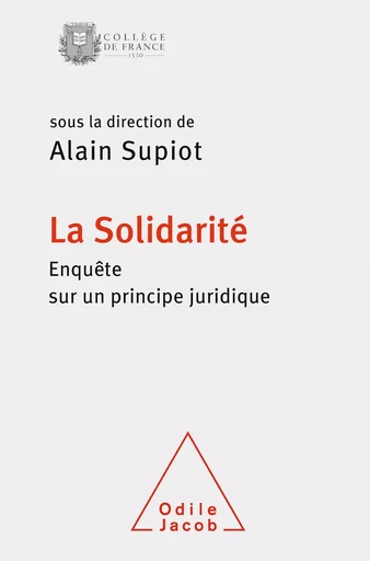 La Solidarité - Alain Supiot - Odile Jacob