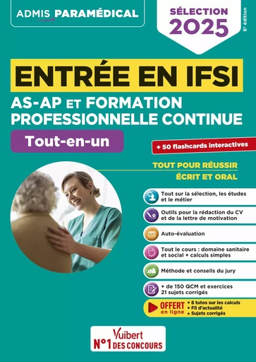 Entrée en IFSI pour AS-AP et formation professionnelle continue (FPC) - Sébastien Drevet, Isabelle Bisutti, Marion Gauthier - Vuibert