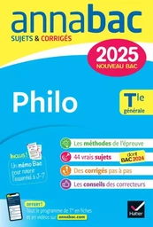 Annales du bac Annabac 2025 Philo Tle générale