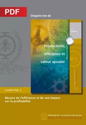 Mesure de l'efficience et de son impact sur la profitabilité (Chapitre PDF)