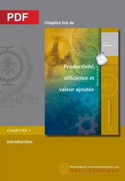 Productivité, efficience et valeur ajoutée - Introduction (Chapitre PDF)