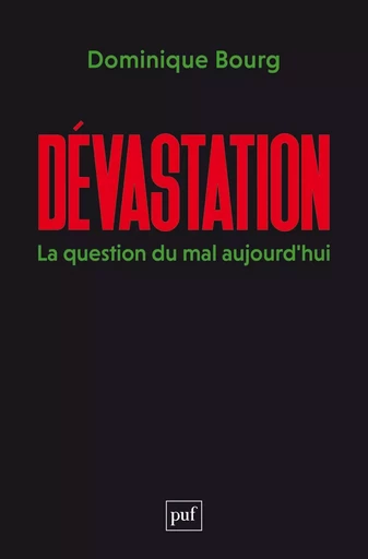 Dévastation - Dominique Bourg - Humensis