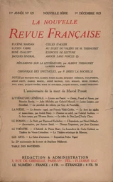 La Nouvelle Revue Française N' 123 (Décembre 1923)