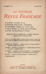 La Nouvelle Revue Française N' 143 (Aoűt 1925)