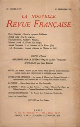 La Nouvelle Revue Française N' 171 (Décembre 1927)