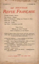 La Nouvelle Revue Française N' 183 (Décembre 1928)