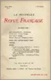 La Nouvelle Revue Française N' 1 (Février 1909)