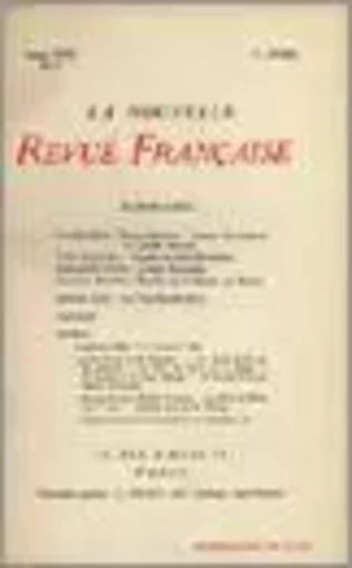 La Nouvelle Revue Française N' 3 (Avril 1909) -  Collectifs - Editions Gallimard - Revues NRF