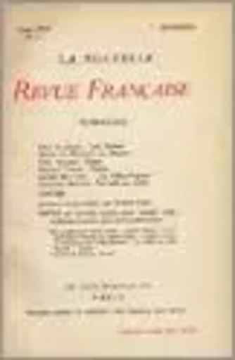 La Nouvelle Revue Française N' 11 (Décembre 1909) -  Collectifs - Editions Gallimard - Revues NRF