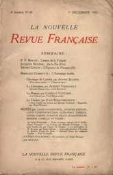 La Nouvelle Revue Française N' 48 (Décembre 1912)