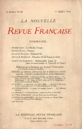 La Nouvelle Revue Française N' 68 (Aoűt 1914)