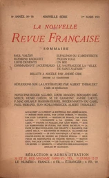 La Nouvelle Revue Française N' 90 (Mars 1921)