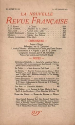 La Nouvelle Revue Française N' 219 (Décembre 1931)