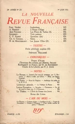 La Nouvelle Revue Française N° 273 (Juin 1936)