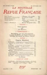 La Nouvelle Revue Française N° 281 (Février 1937)