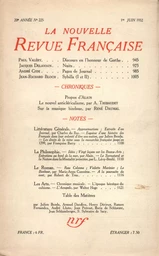 La Nouvelle Revue Française N° 225 (Juin 1932)